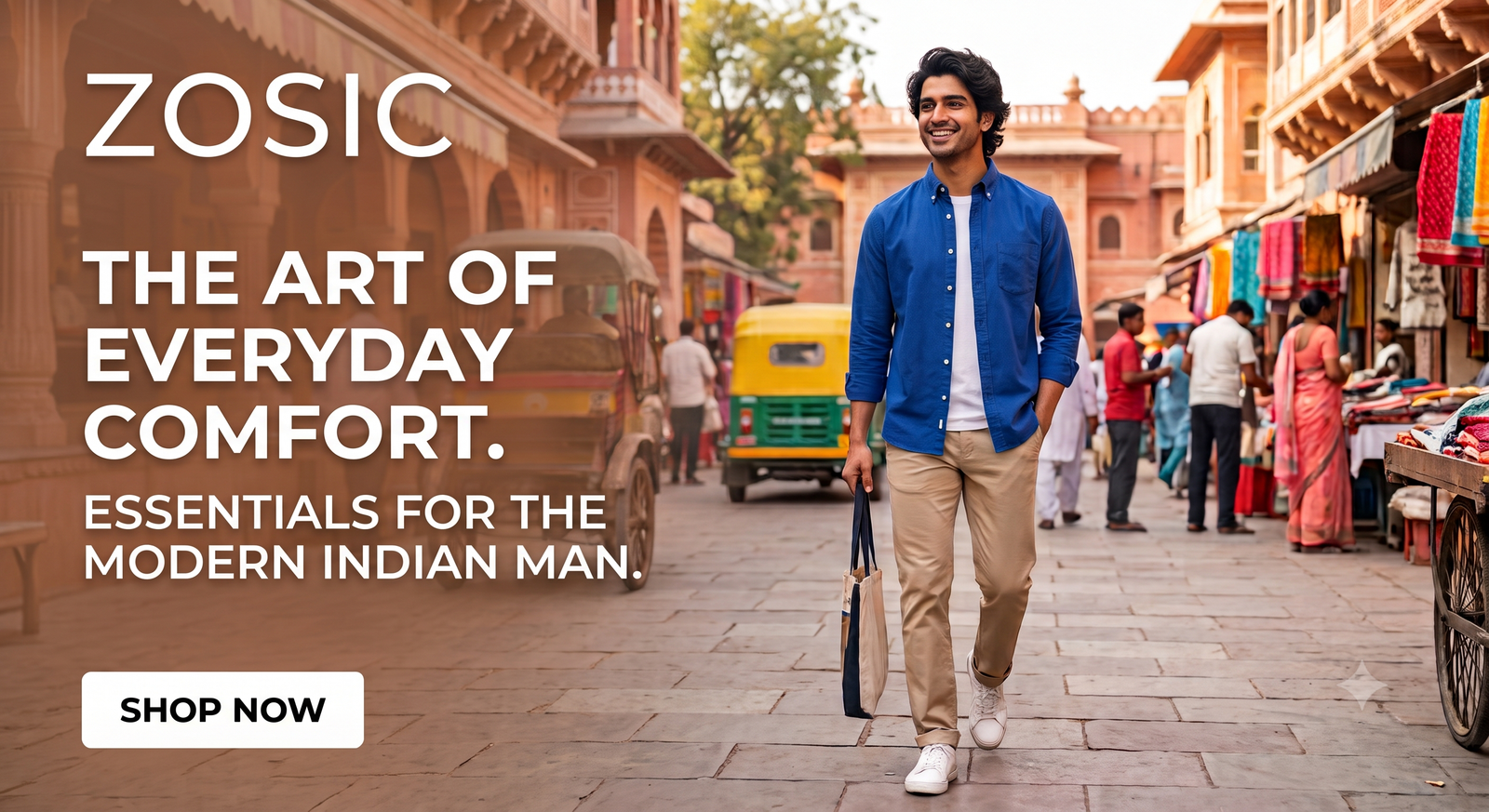 ZOSIC rooted in India promo banner